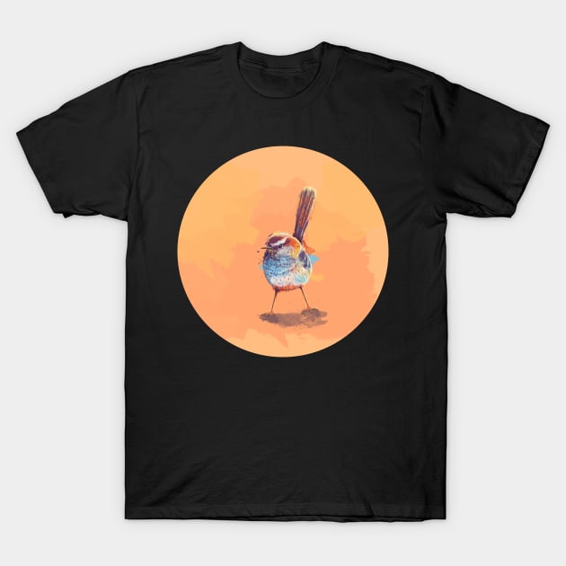 Lost in Melody - Cute Cactus Wren T-Shirt by Flo Art Studio